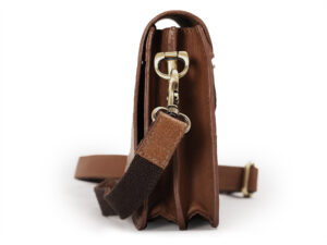 Alternative view of Torebka skorzana Flapbag Small Brandy LB034