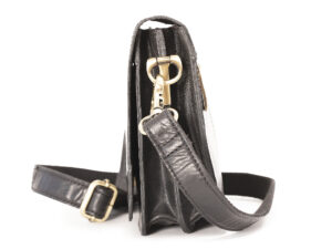 Alternative view of Torebka skorzana Flapbag Small Black LB035